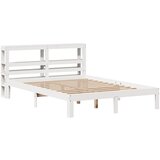 vidaXL Okvir kreveta s uzglavljem bijeli 140 x 190 cm od borovine | shoptok.hr
