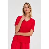 Marisse Red Cotton Blouse | shoptok.hr
