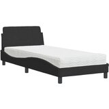  Krevet s madracem crni 90x190 cm baršunasti | shoptok.hr