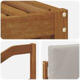  Setovi sofa 8 kom. Prirodna i svijetlo siva Čvrsto drvo akacije | shoptok.hr