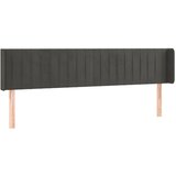 vidaXL Vzglavje z ušesi temno sivo 163x16x78/88 cm žamet, (20792740) Cene