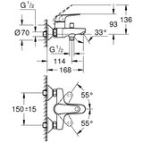 Grohe 32743001 EuroPro armatura za kad | Shoptok.si