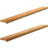  Prozorske klupice 2 kom svijetlosmeđe 160x15x2 cm masivne hrast | shoptok.hr