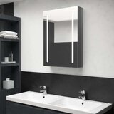  Kupaonski ormarić s ogalom sjajni sivi 50 x 13 x 70 cm | shoptok.hr