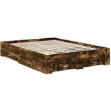  Konstrukcija postelje z vzglavjem Dimljeni oreh 150 x 200 cm, (5000104120) | Shoptok.si