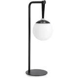 Črna aluminijasta LED zatemnitvena namizna svetilka s plastičnim senčilom (višina 40,5 cm) Balmony –