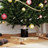  Stalak za božićno drvce Crna 50 x 50 x 16 cm Čvrsto borovo drvo | shoptok.hr