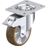 Blickle Vrtljivo kolo iz jeklene pločevine LK-ALB-FI, kolo s Ø 125 mm, nosilnost 350 kg, mere ploščice 140 x 110 mm | Shoptok.si