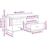  Haldna klop z blazino s predalom Bela 100 x 38 x 46 cm, (5000155644) Slike