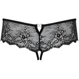 Obsessive Merossa - otvorene ženske tange sa kamenčićima - crne (S/M) | shoptok.hr