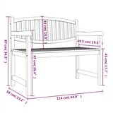  Vrtna klupa 114x59x87 cm od masivne tikovine | Eponuda.ba