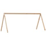  Visoki krevet s krovom 80 x 200 cm od masivne borovine | shoptok.hr