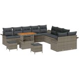  13-delni vrtni sofaset z blazinami Siva Poli ratan akacija | Shoptok.si
