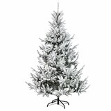  Umjetno božićno drvce s nogom 210 cm PVC i metal Slike