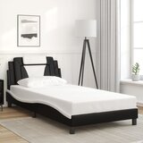  Okvir kreveta Viana s LED-om bez madracacrno-bijeli 100 x 200 cm | Eponuda.ba
