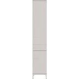 Germania Kremno bela visoka/ozka kopalniška omarica v mat dekorju 34x190 cm Laurino – | Shoptok.si