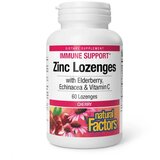 Natural Factors cink sa echinaceom, bobicama zove i vitaminom c, 60 lozengi | ePonuda.com