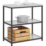  Kuhinjsko skladištenje HATTEM Srebrna 90 x 50 x 92 cm Čelik | Shoptok.si