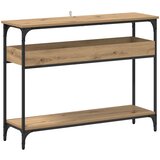  Konzolna stolica s policom hrast artisan 100 x 29 x 75 cm | shoptok.hr
