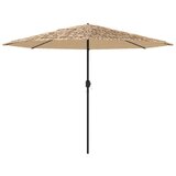  Vrtni suncobran LED s čeličnom šipkom smeđi 324x324x247 cm | shoptok.hr