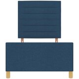  Krevetna konstrukcija s uzglavljem Plava 80 x 200 cm tkanina | shoptok.hr