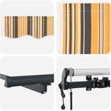  Skrovita tenda Šareni 600 × 300 cm Tkanina i Aluminij | Eponuda.ba