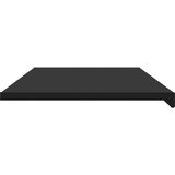  Prozorska klupčica Crno s drvenim uzorkom 160 x 50 x 4,5 cm PVC | shoptok.hr