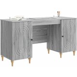  Stol s policom Siva sonoma 142,5 x 50 x 75 cm Konstruirano drvo | shoptok.hr