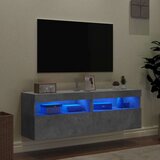  Zidni TV ormarići LED 2 kom boja betona 60x30x40 cm | shoptok.hr