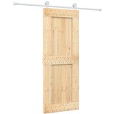  Klizna vrata s priborom za montažu 80 x 210 cm masivna borovina | shoptok.hr