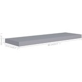 vidaXL plutajuće zidne police 4 kom sive 80 x 23,5 x 3,8 cm MDF | shoptok.hr