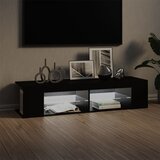 TV ormarić s LED svjetlima crni 135 x 39 x 30 cm | shoptok.hr