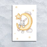 Poklon Dobra Ideja Set tri drvene slike za dječju sobu – Zeko, 22x33 cm | shoptok.hr