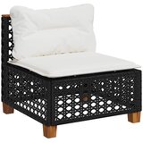 7-dijelni set vrtnih sofa od poliratana s jastucima crni Crna 63.5 x 63.5 x 62 cm | shoptok.hr