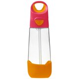 b.box Plastenka za pitje s slamico 600 ml – rožnata/oranžna | Shoptok.si
