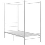 The Living Store Posteljni okvir z ogrodjem za baldahin bel kovinski 90x200 cm - Posteljni Okvir, (21492033) | Shoptok.si