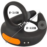 Rebel - prsten za penis s vibracijom za stimulaciju here (crni) | shoptok.hr