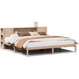 vidaXL Krevet s regalom za knjige bez madraca 180x200 cm od borovine | shoptok.hr