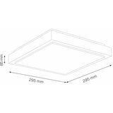  stropno svetlo kazimierz 2xE27/20W/230V 29,5x29,5 cm crno | Eponuda.com