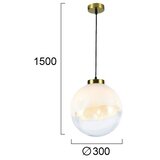  Luster na sajli VANA 1xE27/40W/230V krem/zlatna | Eponuda.com