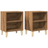 Maison Chic Dvo delni komplet Nočne omarice - Nočne mize artisan hrast 40x30x50 cm inženirski les, (21689078) Cene