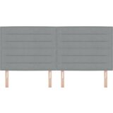  LED Uzglavlje sa svjetlosivim dizajnom 200 cm platno | shoptok.hr