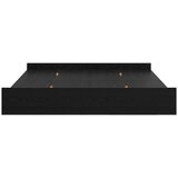 Krevet s ladicama Crni hrast 200 x 200 cm Konstruirano drvo | Eponuda.com