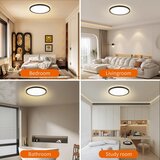  Brilagi - LED svetlo za kupatilo ULTRA SLIM LED/24W/230V prečnik 42 cm crno IP54 | Eponuda.com