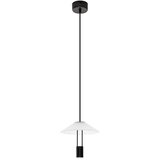 Nova Luce Mat crna LED viseća svjetiljka aluminijska sa sjenilom od akrilnog stakla ø 22 cm Anafi – | shoptok.hr