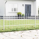  Vrtna Ograda 2 pcs Bijelo 3,4 x 0,6 m Čelik s prahom | shoptok.hr