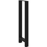 vidaXL noge kavne mizice črna 2 kosa 40x(110-111) cm jeklo | Shoptok.si