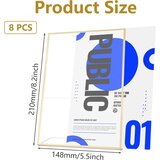 AKOLAFE komplet 7 akrilnih stojal A5 za menije, plakate, oglase ali fotografije | Shoptok.si