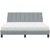 vidaXL Krevet s madracem svjetlosiva 160x200 cm tkanina | shoptok.hr