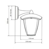  Brilagi - LED spoljašnje zidno svetlo LUNA 1xE27/60W/230V IP44 | Eponuda.com